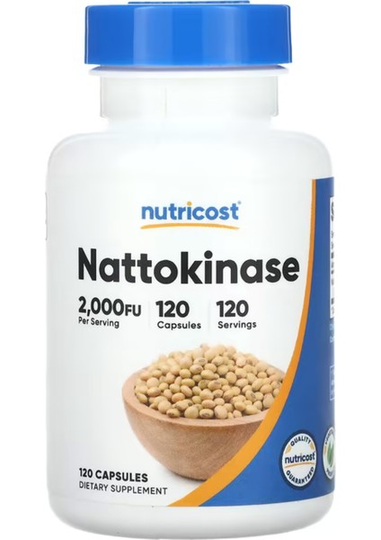 Nattokinase 2000FU 120 Vegi Capsul 3533.Tr Tek Yetkili SATICISI OZELSPORCUGIDALARI'DIR