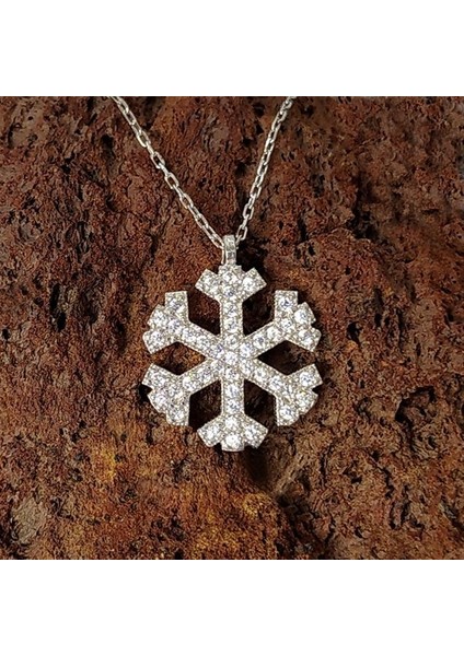 Kar Tanesi Bayan Gümüş Kolye fiyatları
