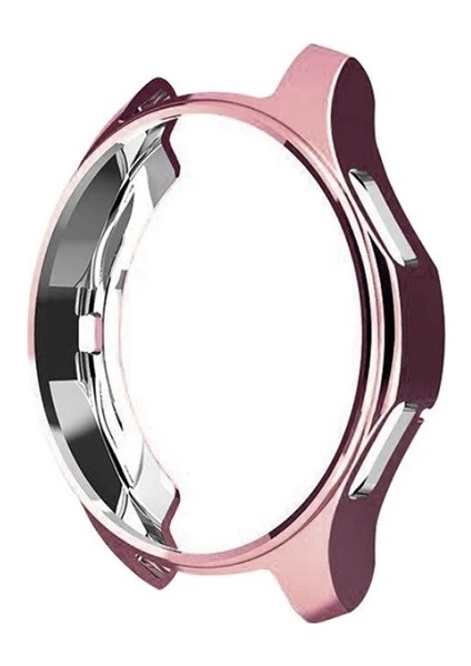 Samsung Galaxy Watch 3 45 mm Uyumlu  Bumper Koruyucu Silikon Kılıf 33310 Rosegold