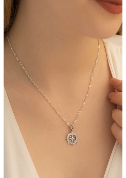 Gemi Dümeni Gümüş Bayan Kolye fiyatları