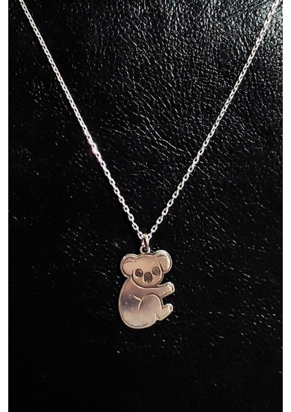 Koala Modelli Bayan Gümüş Kolye Zincir GKLKOALA001-GMS fiyatları