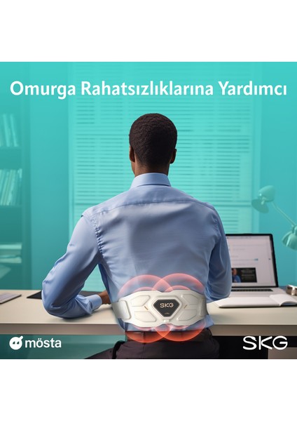 W9 Pro Taşınabilir Bel ve Sırt Masaj Robotu