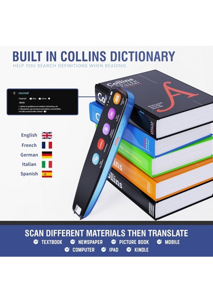 Scan Reader Pen 3 Pro - Ocr Dijital Ses Tercüman Cihazı – 16 gb fiyatları