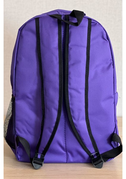 Mor Sırt Çantası Büyük Boy Okul Çantası Seyahat Çantası Su Itici Spor Çantası 45X30X15CM 24LT