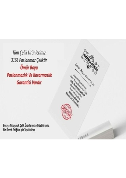 Erkek Çelik Kolye - Pullu Model Çelik Kolye