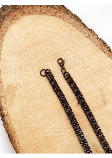 Gurmet Siyah Çelik Erkek Kolye Kalın Model fiyatları