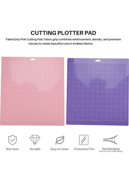 4 Adet Karışık Renkli Pvc Kesme Mat Izgara Kesme Pedleri Kesim Plotter Pedi Cricut Maker/cameo 4 Için Yedek Aksesuarlar (Yurt Dışından) fırsatları