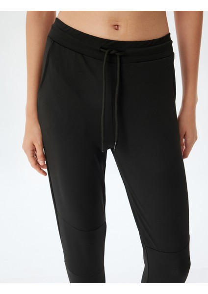 Jogger Eşofman Altı Beli Bağcıklı Ekstra Yüksek Bel Slim Fit indirimleri