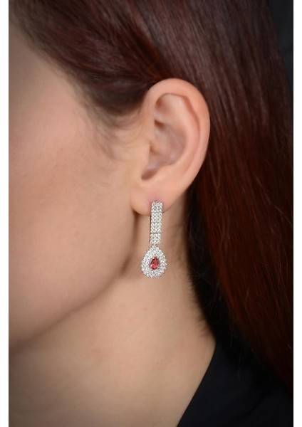 Arissa Bayan Yakut Taşlı Gümüş Su Yolu Set - Kolye, Bileklik, Küpe, Yüzük indirimleri