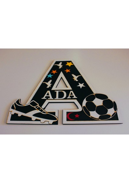 Beşiktaşlı Çoçuk Odası Kapı & Duvar Süsü Kişiye Özel A Harfi fiyatları