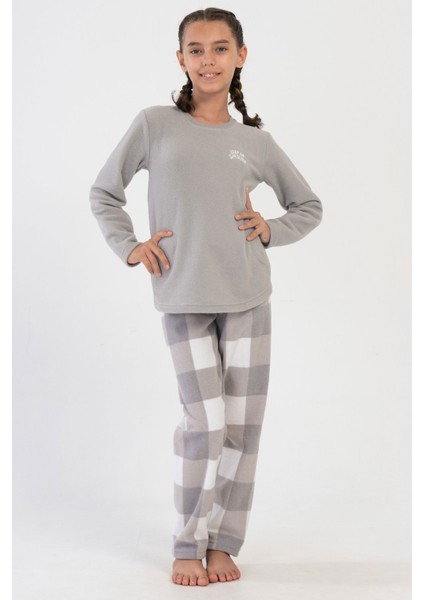 Kız Çocukpolar Uzun Kol Pijama Takım(9-10/15-16) , 403071