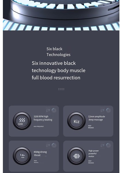 Akıllı Fasya Tabancası Ev Fitness Titreşim Masajı (Yurt Dışından)