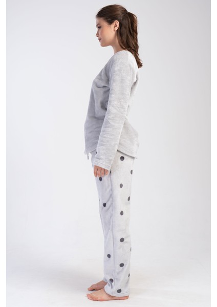 Kadın Welsoft Uzun Kol Pijama Takım , 403153