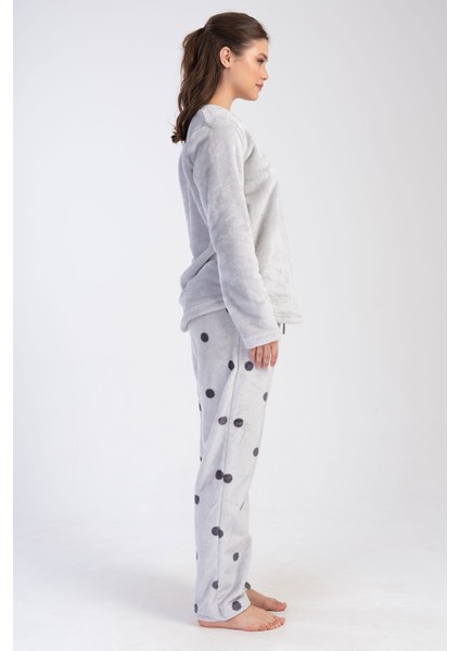 Kadın Welsoft Uzun Kol Pijama Takım , 403153