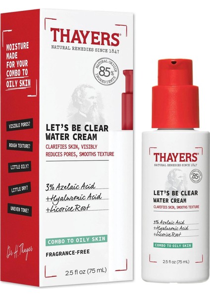 Let's Be Clear Water Cream Nemlendirici Krem 75ML