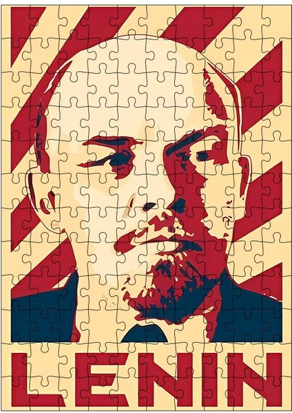 Ahşap Mdf Puzzle Yapboz Lenin 120 Parça 25*35 cm