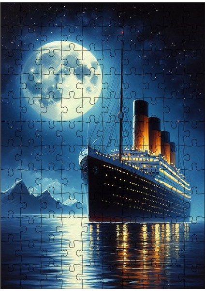 Ahşap Mdf Puzzle Yapboz Titanic 120 Parça 25*35 cm