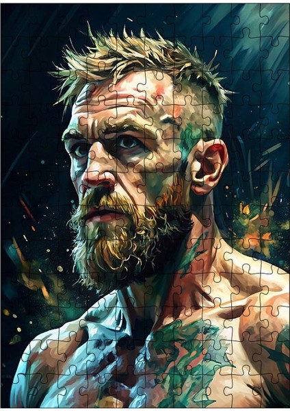 Ahşap Mdf Puzzle Yapboz Conor Mcgregor 120 Parça 25*35 cm