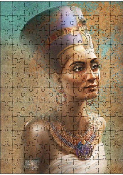 Ahşap Mdf Puzzle Yapboz Nefertiti 120 Parça 25*35 cm