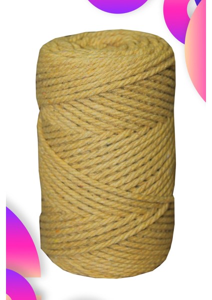 1. Sınıf Kalite 3 Büküm Makrome Ipi 250 gr fiyatları