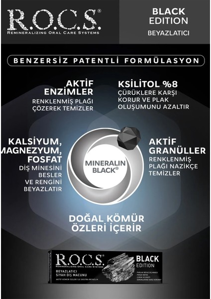 Black Edition Kömürle Diş Macunu