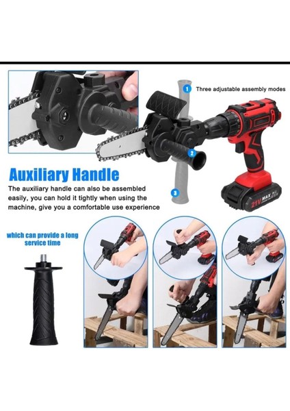 Tekno Trust Zincirli Testere Dönüştürücü Şarjlı Elektrikli Matkap Için Taşınabilir Ahşap Testere Adaptörü. modelleri