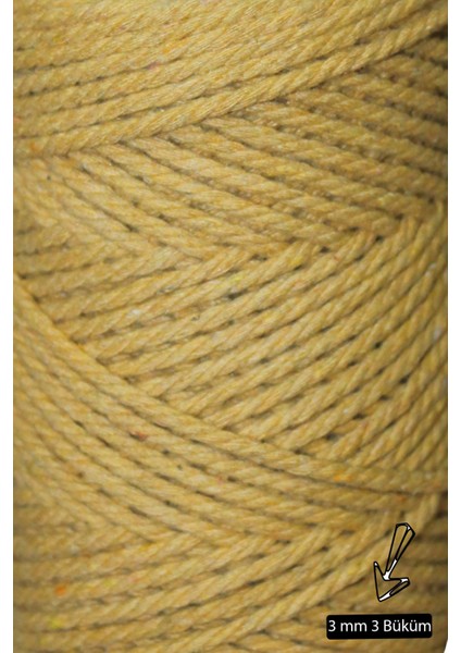 1. Sınıf Kalite 3 Büküm Makrome Ipi 250 gr fırsatları