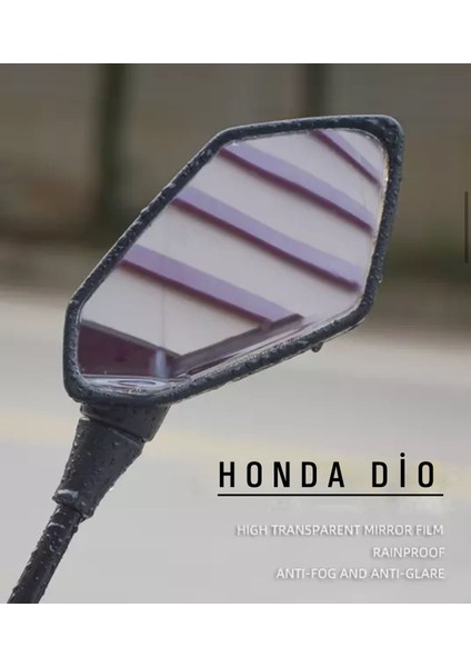 Honda Dio Uyumlu Ayna Karartma ve Su Kaydırıcı Film