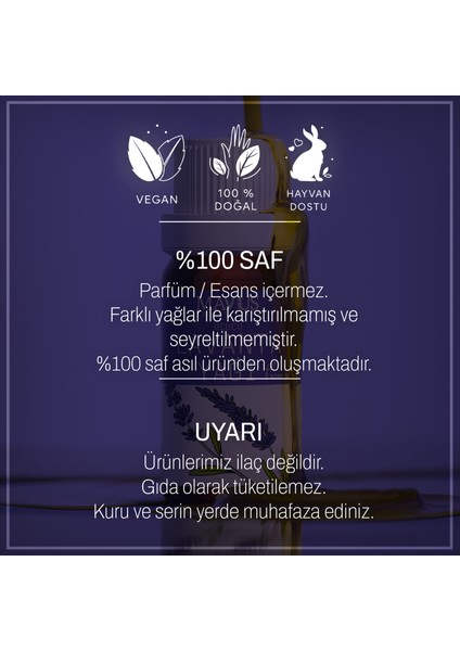 Lavanta Uçucu Yağı 10 ml %100 Saf Ve Doğal (LAVENDER ESSENTIAL OIL)