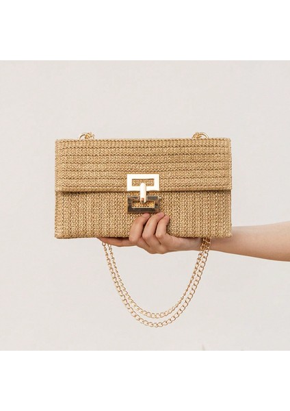 Tatil Stili Hasır Çanta Omuz Kadın Çantası (Yurt Dışından) fiyatları