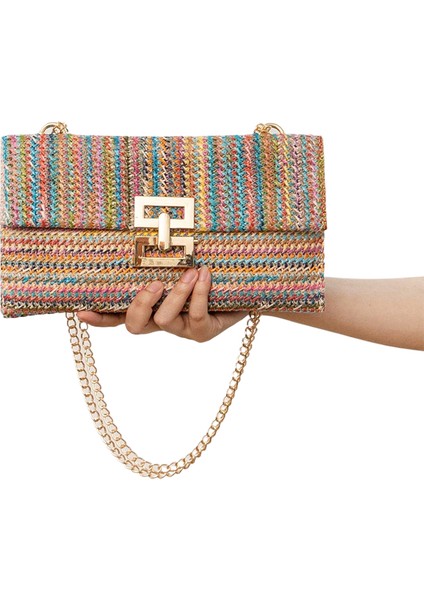 Tatil Stili Hasır Çanta Omuz Kadın Çantası (Yurt Dışından)