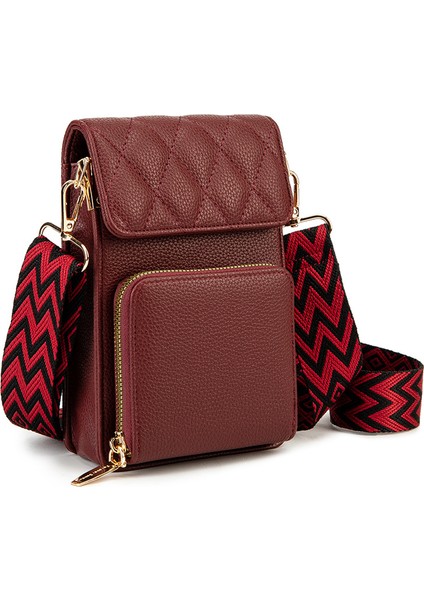 Cep Telefonları, Kartlar, Bozuk Paralar ve Diğer Küçük Eşyalar Için Kadın Crossbody Çanta Omuz Çantası (Yurt Dışından)