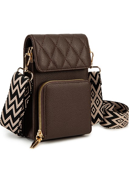 Cep Telefonları, Kartlar, Bozuk Paralar ve Diğer Küçük Eşyalar Için Kadın Crossbody Çanta Omuz Çantası (Yurt Dışından)