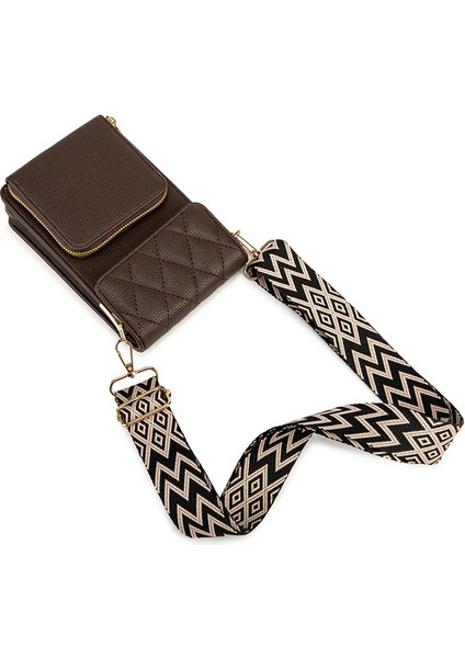Cep Telefonları, Kartlar, Bozuk Paralar ve Diğer Küçük Eşyalar Için Kadın Crossbody Çanta Omuz Çantası (Yurt Dışından) fiyatları