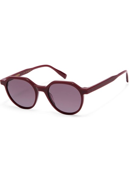 6911 6 Cat Eye Bordo Unisex Güneş Gözlüğü