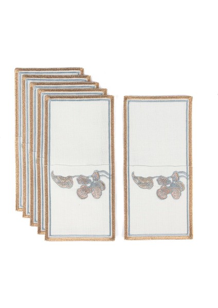 Flora Çatal Kaşık Bıçak Peçetesi 6lı