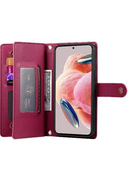 Xiaomi Redmi Not 12 Için Flip Case 4g Iş Crossbody Kayış Cüzdan (Yurt Dışından) modelleri