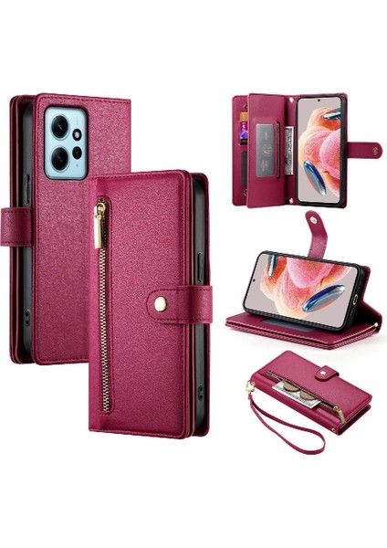 Xiaomi Redmi Not 12 Için Flip Case 4g Iş Crossbody Kayış Cüzdan (Yurt Dışından) fırsatları