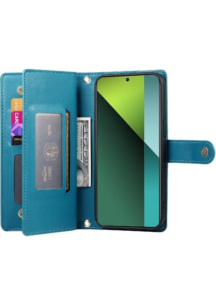 Xiaomi Redmi Not Için Flip Case 13 Pro 5g Crossbody Kayış Çok Fonksiyonlu (Yurt Dışından)