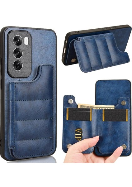 Oppo RENO12 Pro 5g Cüzdan Kılıf Için Cüzdan Kılıf Kickstand Kart Yuvası Vegan (Yurt Dışından)