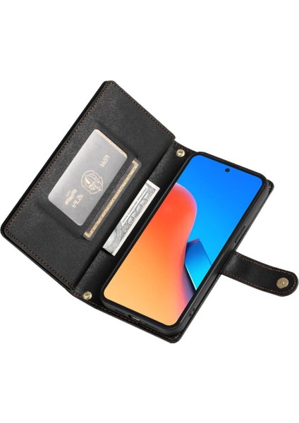 Xiaomi Redmi Için Flip Case 12 4g/5g Iş Cüzdan Çok Fonksiyonlu Standı (Yurt Dışından) fırsatları