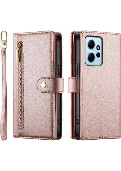 Xiaomi Redmi Not 12 Için Flip Case 4g Iş Crossbody Kayış Cüzdan (Yurt Dışından) modelleri