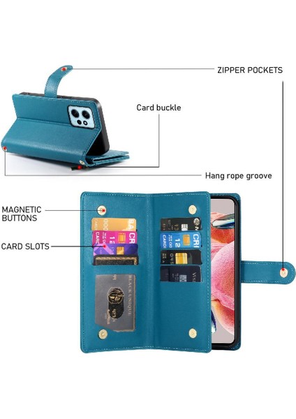 Xiaomi Redmi Not 12 Için Flip Case 4g Iş Crossbody Kayış Cüzdan (Yurt Dışından) fırsatları