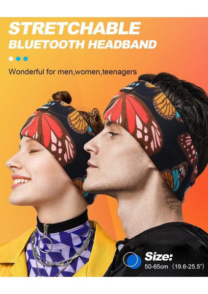 Uyku Maskesi - Kablosuz Kulaklıklar - Bluetooth 5.2 - Sanatsal Kelebek fiyatları