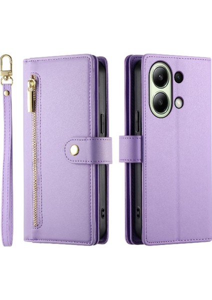 Xiaomi Redmi Not 13 Için Flip Case 4g Çok Fonksiyonlu Iş Cüzdan (Yurt Dışından)