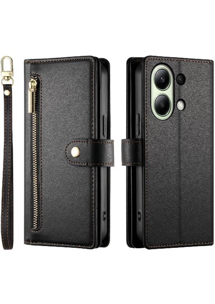 Xiaomi Redmi Not 13 Için Flip Case 4g Çok Fonksiyonlu Iş Cüzdan (Yurt Dışından)