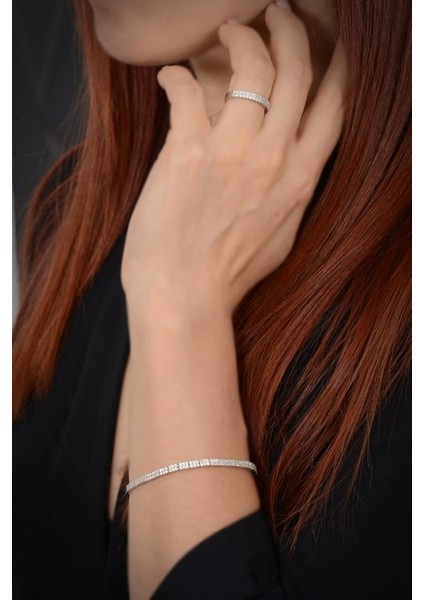 Eftalya Bayan Gümüş Su Yolu Set - Kolye, Bileklik, Küpe, Yüzük fırsatları