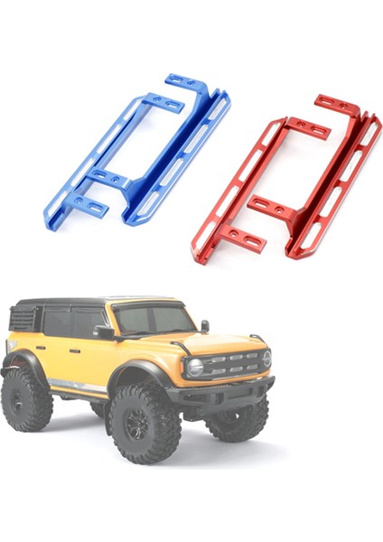 2 Adet Metal Pedal Yan Plaka Kaydırıcı Traxxas Trx4 2021 Bronco 1/10 Rc Cawler Araba Yükseltme Parçaları Aksesuarları Mavi (Yurt Dışından)