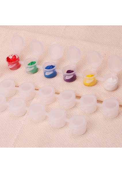 20 Şerit 120 Kap Boş Boya Şeritleri ve 20 Parça Boya Fırçası,boya Kabı Şeffaf Plastik Saklama KAPLARI,3ML/0.17OZ (Yurt Dışından) modelleri