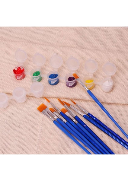 20 Şerit 120 Kap Boş Boya Şeritleri ve 20 Parça Boya Fırçası,boya Kabı Şeffaf Plastik Saklama KAPLARI,3ML/0.17OZ (Yurt Dışından) indirimleri